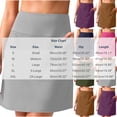 thumbnail image 2 of JGGSPWM Skorts for Woman Fashion Knee Length Golf Skirt Long Athletic Tennis Skorts Women's Dressy Casual with Shorts Pockets Purple S, 2 of 5
