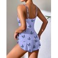 thumbnail image 2 of Ekouaer Cami Pajama Set for Women Soft 2 Pieces Lounge Sets Camisole Pjs Set Cute Tank Top with Shorts, 2 of 6