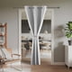 thumbnail image 2 of Cortina de puerta Blackout Joydeco, 198 cm, privacidad, blanco grisáceo, 2 of 9