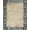 Blue Tan Cream, Pattern 20, variant on ODIKA 8'x10' Washable Area Rug Non-Shedding, Easy Care, Vintage Boho Distressed Retro Border Textured Pile for King Size Bedroom Under Bed, Master Suite