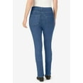 thumbnail image 2 of Woman Within Plus Size Tall Straight-Leg Stretch Comfort Denim Five-Pocket Jeans, 2 of 4