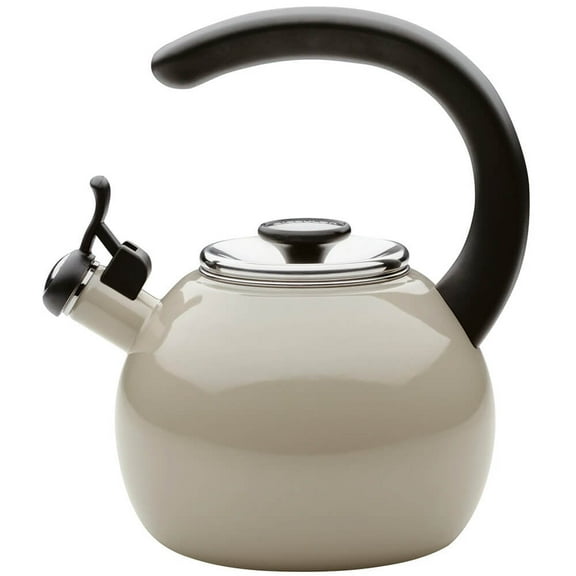 Circulon 48169 2-Quart Whistling Gray Teakettle with Flip-Up Spout