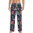 thumbnail image 1 of Kdxio Colorful Animals Pattern Men's Pajama Pants, Elastic Waist with Drawstring and Pockets, Comfortable Loungewear-3X-Large, 1 of 6