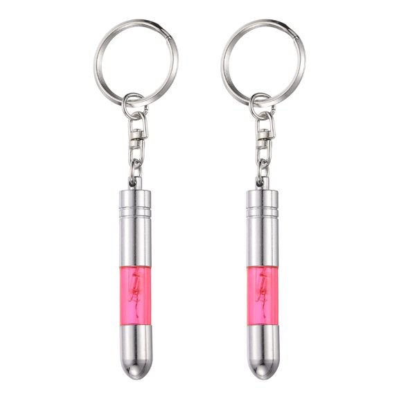 Uxcell 2pcs Anti-Static Keychain Car Static Human Body ESD Tool Electricity Discharge Remover Keychains for Car Door House, Red