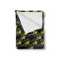 thumbnail image 2 of New Orleans Soft Flannel Fleece Throw Blanket, Masquerade Pattern with Happy and Sad Beads Mardi Gras Theme, Cozy Plush for Indoor and Outdoor Use, 50" x 70", Green Purple and Yellow, by Ambesonne, 2 of 5