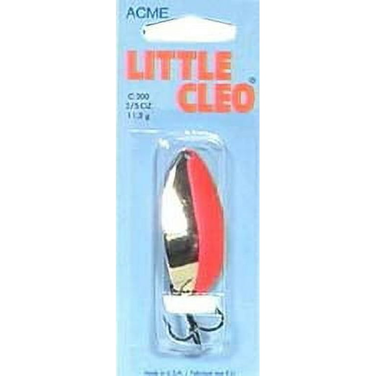 Acme Tackle Little Cleo Fishing Spoon Gold & Flo Orange 2/5 oz. 
