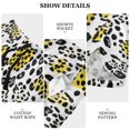 thumbnail image 6 of Women's Soft Sleep Shorts Relaxed Fit Lounge Pajama Bottoms Shorts for Women Pajama for Home and Comfort White Leopard Print Pattern, 6 of 8