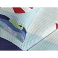 thumbnail image 4 of Ambesonne Reveal Party Quilted Bedspread Set 3 Pcs, Maritime Announcement, King Size, Multicolor, 4 of 5