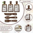 thumbnail image 2 of 6pcs Kitchen Wooden Sign Wine Cheese Wood Cutting Board Wall Decor Eat Sign Dining Sign Farmhouse Tiered Tray Rustic Hanging Fork Spoon, 2 of 8