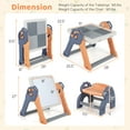 thumbnail image 4 of Costway 6-in-1 Multi-activity Kids Play Table & Chair Set with 102 PCS Compatible Bricks, 4 of 10