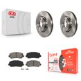 thumbnail image 1 of Transit Auto Front Disc Brake Rotors and Semi-Metallic Pads Kit for Car Mazda CX-5 K8S-102274, 1 of 11