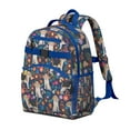 thumbnail image 2 of Beagle Dog Dog and Flower Backpack for School,Cute School Bag,Schoolbag with Adjustable Shoulder Straps & Padded Back,15.25"x11.5"x5.25", 2 of 6