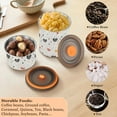 thumbnail image 6 of Polka Dot Hearts Airtight Coffee Bean Canister 30oz Food Storage Containers with Lids For Gournd, Tea, Sugar, Flour, Rice, Cereal, Candy Cookie Jar, 6 of 8