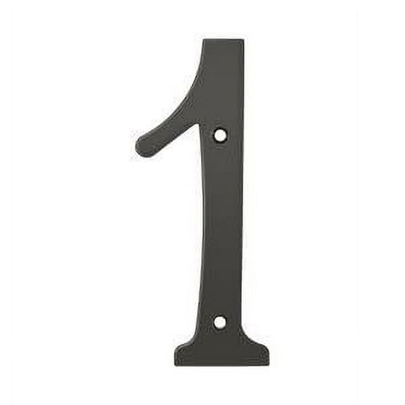 Deltana RN6-1U10B 6" Numbers; Solid Brass; Oil Rubbed Bronze Finish
