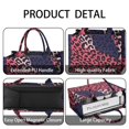 thumbnail image 4 of Large Capacity Tote Bag,Pink and Black Of Leopard Print Handbag Fashion Luxury Tote Bag,15.7"x13"x 5.1" Inches,Laptop Compatible, 4 of 6