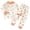 Orange, variant on Gubotare Pjs Girls Fashion Girls Pajamas Toddler Pjs Set Kids Sleepwear 2 Piece Child Clothes 5T 6T (Coffee,5-6 Years)