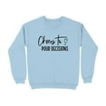 thumbnail image 5 of Cheers to Pour Decisions Wine Lover Sweatshirt (White, XL), 5 of 14