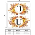 thumbnail image 5 of Fall Maple Leaves Monogram Letter U Mailbox Cover Magnetic 25.5x21 Inch, Family Last Name Initial Post Letter Box Covers, Autumn Thanksgiving Seasonal Outdoor Yard Oversized Mailbox Decor, 5 of 6