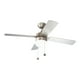 thumbnail image 1 of Ventilador de techo 42, 1 luz E27 60W, acabado plata, 4 aspas reversibles, 3 velocidades, 1 of 4