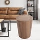 thumbnail image 5 of Cubo de basura de 9 litros de madera maciza, redondo, decorativo para cocina, hotel y baño. madera 1 columpio, 5 of 9