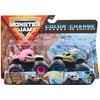 Monster Jam 1:64 2-Pack (Dirty to Clean) Monster Mutt Poodle vs Husky