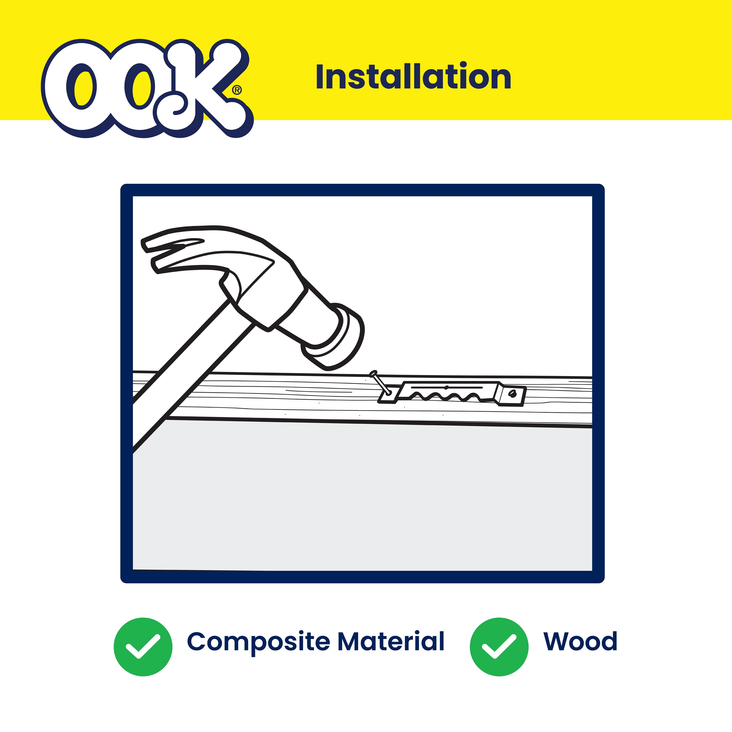 (4 pack) Ook Sawtooth Picture Hangers, ReadyNail, Small, Self-leveling, Steel, Zinc Finish, Silver, 3 pack