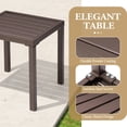 thumbnail image 4 of Crestlive Products Outdoor Side Table Set of 2,Small Square Metal End Table Weather Resistant Pool Side Tables for Patio Balcony(Brown), 4 of 7