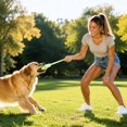 thumbnail image 2 of Indestructible Interactive Dog Toy for Small Dogs, Plush Trophy Tug of War Toy for Puppy, Durable Cotton Chew Toy for Aggressive Chewers, Boredom Relief，Blue, 2 of 7