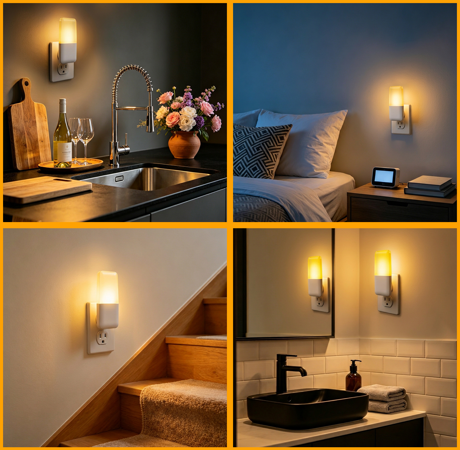 Daybetter Sensor Night Light, 4 Pack, Plug-in photo 6