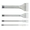 thumbnail image 1 of JUEGO DE CINCILES PARA CORDONES CON PUNTA DE ACERO, Perforadores de Cuero, Disero de Antreslizante, Comodo de Sostener y Fácil de Usar, Espacio Entre Dentes de 3 mm, 1 of 7