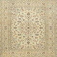 thumbnail image 1 of Ahgly Company Machine Washable Indoor Square Traditional Khaki Gold Area Rugs, 3' Square, 1 of 7