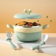 thumbnail image 3 of HORIALENCE Bowl for Baby Stainless Steel Heat Preservation Kids Bowl 1 Set, 3 of 4