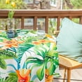 thumbnail image 3 of Outdoor Tablecloth with Umbrella Hole for Round Table 60x60inch Rainforest Patio Table Cloth with Zipper, 3 of 6