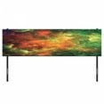 thumbnail image 3 of Outer Space Headboard, North American and Pelican Nebula Gas Cosmic Planetary Object in Outer Space, Upholstered Decorative Metal Bed Headboard with Memory Foam, King Size, Orange Green, by Ambesonne, 3 of 4