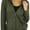 Olive, variant on ToBeInStyle Women's Thin Fabric Long Sleeve Kangaroo Pocket Zip Up Hoodie - Navy - Small
