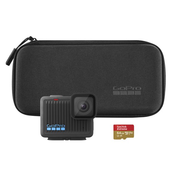 GoPro Hero - Cámara de acción Resistente y Sumergible con Video Ultra HD de 4K30, Fotos de 12 MP, cámara Lenta, batería de Larga duración, pequeña y Ligera. Incluye Micro SD y Estuche.