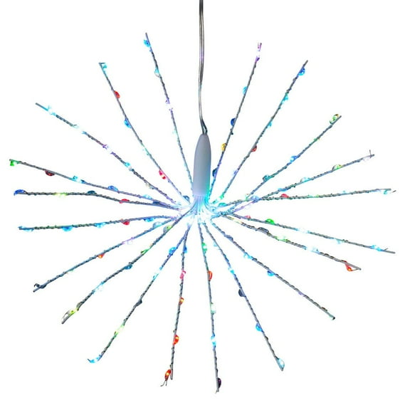 Kurt Adler Pre-Lit Color Changing 3D Twinkle Fairy Starburst Light Decoration, 12in