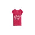 thumbnail image 1 of Aeropostale - Camiseta adornada con logotipo de contorno de bloque para mujer, rosa, talla mediana, 1 of 1