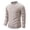 Beige, variant on Turilly Men's Sweater Minimalist Mock Neck Pullover Sweater with Ribbed Cuffs and Hem Detail Casual Layering Top