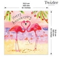 thumbnail image 3 of Twizler Anniversary Card - Flamingos Happy Wedding Anniversary Greeting Card for Couple - Husband Anniversary Card for Him - Wife Anniversary Card for Her - Mom and Dad Anniversary Card, 3 of 5