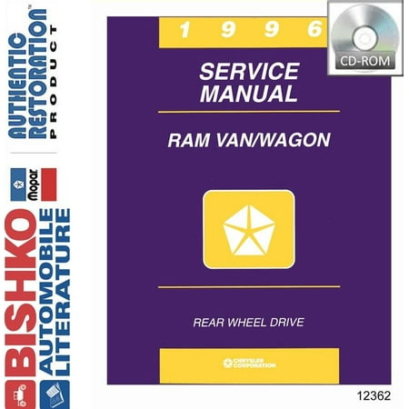 Dodge Van Manual - Bishko OEM Digital Repair Maintenance Shop Manual CD for Dodge Truck Van, Wagon 1996