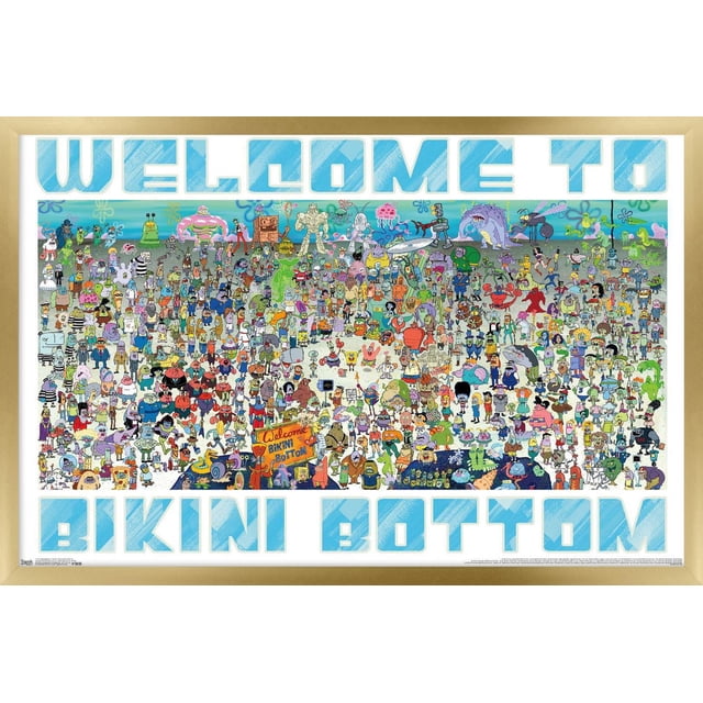 Nickelodeon Spongebob - Every Character Ever 19 Wall Poster, 22.375" x 34"