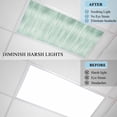thumbnail image 4 of 3 Pack Green Ombre Striped Fluorescent Light Covers for Ceiling Lights Modern Abstract Art Magnetic Ceiling Light Covers Overhead Light Filters for Office Classroom Home, 4 of 9