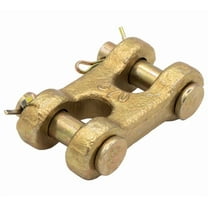 (10 Pack) 5/16" G70 Chain Double Clevis Mid Link Truck Trailer Tie Down Links Towing