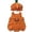 g-Orange, variant on Bigetiay Baby Girls Boys Halloween Pumpkin Romper With Hat Bodysuit Playsuit Clothes, Size 6-12 Months