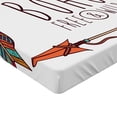 thumbnail image 2 of Ambesonne Arrow Fitted Sheet, Bohemian Triangle and Tree, Twin XL Size, Multicolor, 2 of 3