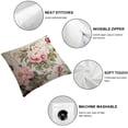 thumbnail image 4 of Nawypu  Pink Flower Peony Pillow Cover Black and White Pillow Covers Set of 2 Throw Pillow Covers 2pcsPillowcases Home Decor Square Decorative Throw Pillow Cover for Car Living Room Outdoor, 4 of 6