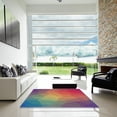 thumbnail image 7 of Ahgly Company Machine Washable Indoor Square Transitional Bright Maroon Red Area Rugs, 8' Square, 7 of 7