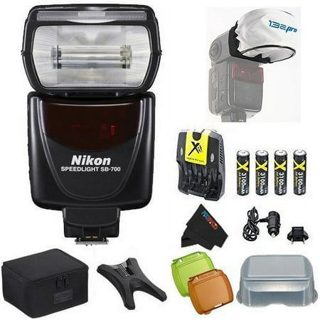Image of Nikon SB-700 AF Speedlight Flash for Nikon Digital SLR Cameras + Pixi-Basic Flash Accessory Bundle