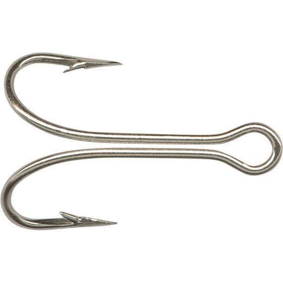 Mustad 7825 Double Classic Hook - Nickel - 1000 Per Pack